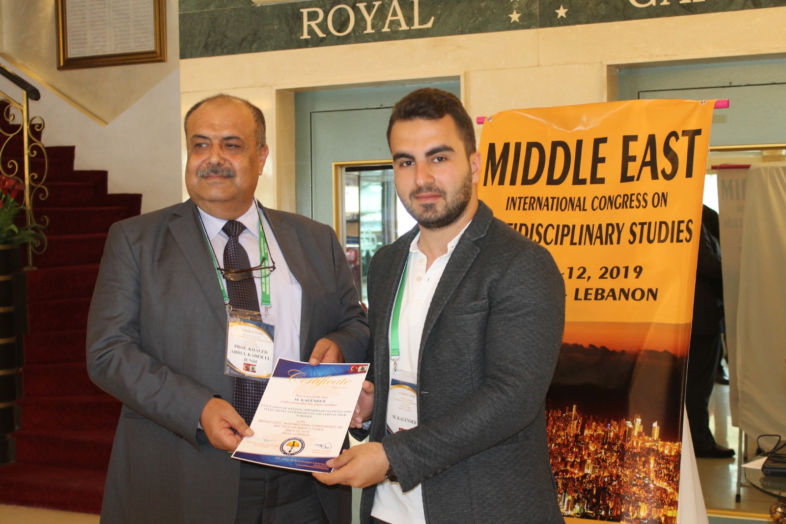 Metalurji ve Malzeme Mühendisliği Lisans Öğrencileri Beyrut ve Samsun’da Bildirilerini Sundu